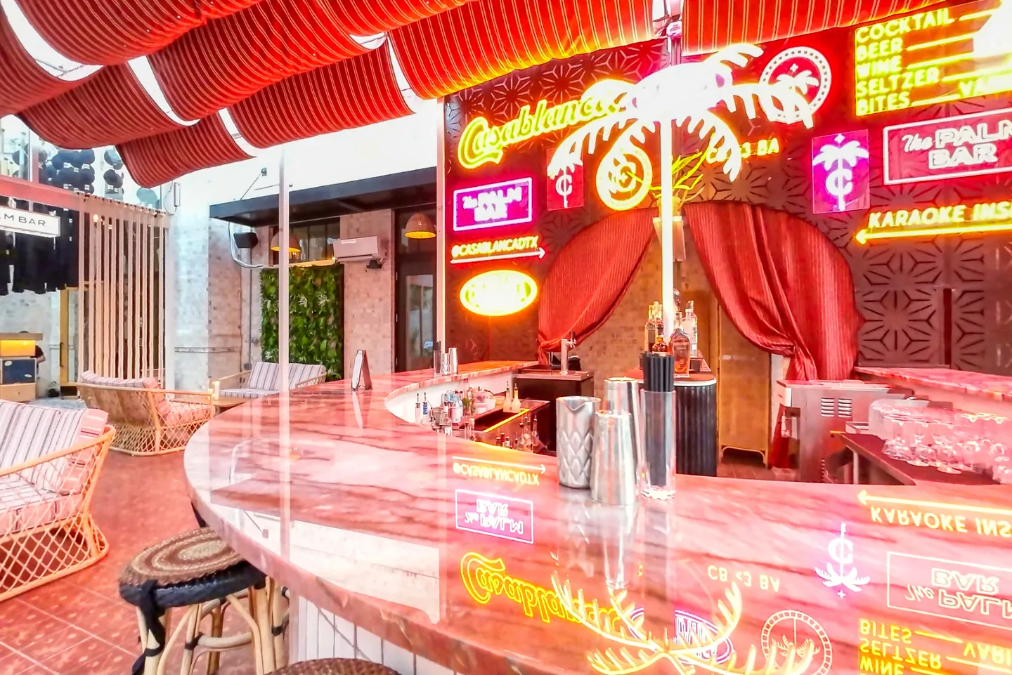 Stylish Casablanca Lounges Bar in Bishop Arts District